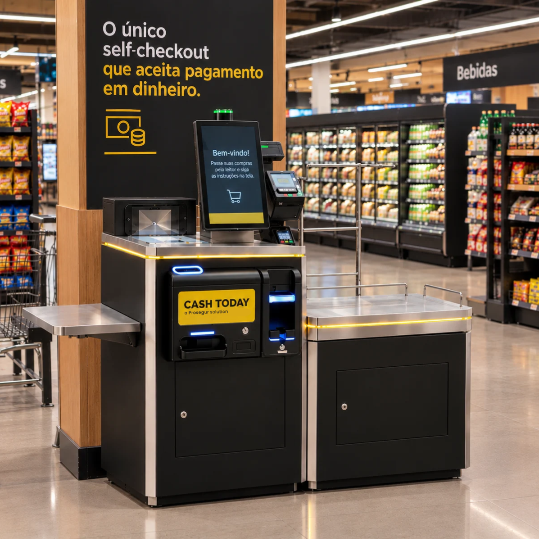 Prosegur Cash lança na Superminas autoatendimento que aceita dinheiro e mira R$ 380 bi em circulação no país